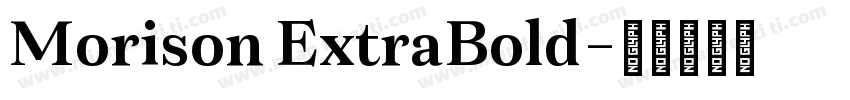 Morison ExtraBold字体转换